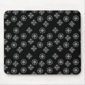 Moderne Schneeflocken aus dem Mittelalter Mousepad (Vorne)