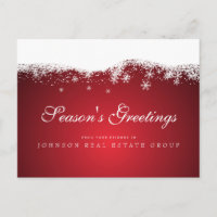 Moderne Schneeflocken | Feiertagsgrüße