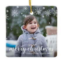 Moderne Schneeflocken Niedliches Foto Elegante Wei