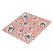 Moderne Schneeflocken Peach des Mittelalters Fliese (Seite)