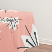 Moderne Schneeflocken Peach des Mittelalters Tischdecke (Beispiel)