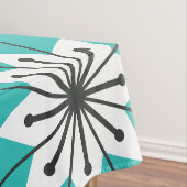 Moderne Schneeflocken Türkis Tischdecke (Beispiel)