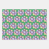 Moderne Schneeflockenpapier-Papierblätter Geschenkpapier Set (Vorderseite 3)