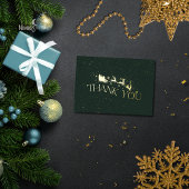 Moderne Schneefolie-Weihnachts-Dankeskarten Folieneinladung