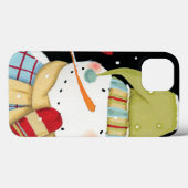 Moderne Schneemänner mit Mitten Case-Mate iPhone Hülle (Rückseite (Horizontal))