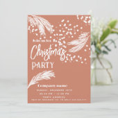 Moderne, schneeweiße Kiefernäste Einladung (Stehend Vorderseite)