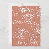 Moderne, schneeweiße Kiefernäste Einladung (Rückseite)