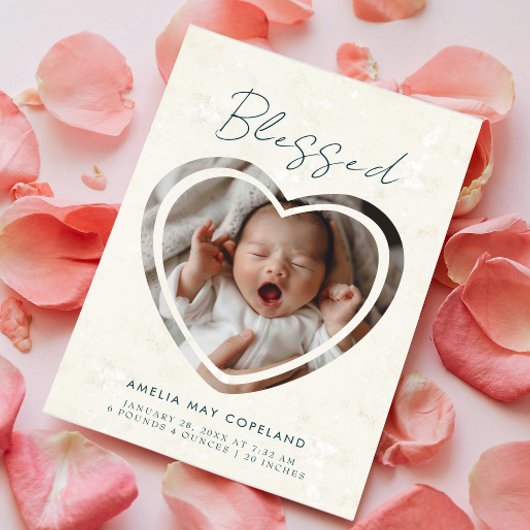 Moderne Schneiden Baby Foto Birge aus Ankündigung