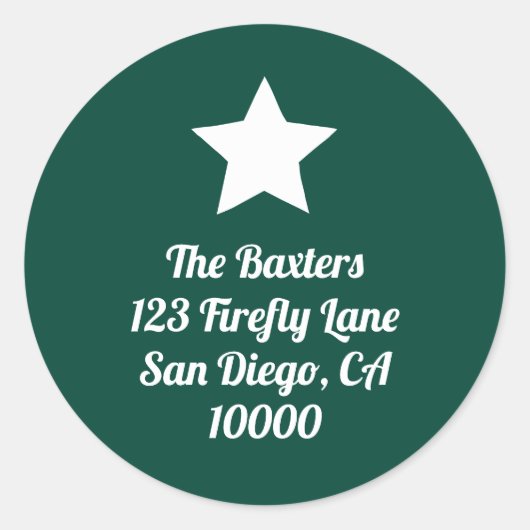 Moderne Schnitte Tiefe Grün Aufkleber (Vorderseite)