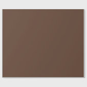 Moderne Schokoladenbraune Einfarbige Farbe Geschenkpapier (Flach)