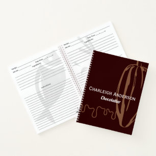 Moderne Schokoladenrezeptur von Cocoa Pod Chocolat Notizblock