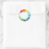 Moderne schöne Abstrakte Trendblank Runder Aufkleber (Tasche)