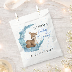 Moderne schöne Bambi blauen Blumen Staubsaugerdusc Geschenktütchen