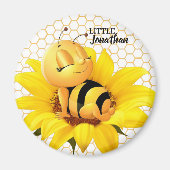 Moderne, schöne Bienenblume Magnet (Vorne)
