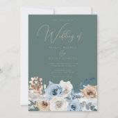 Moderne schöne Boho Elegante Hochzeit Einladung (Vorderseite)