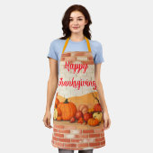 Moderne schöne Erntedankfest-Herbstlandschaft Schürze (Getragen)