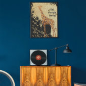 Moderne schöne Giraffe Tierart Poster