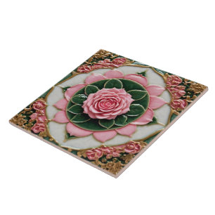 Moderne schöne Kollektion rosa Rosen Fliese