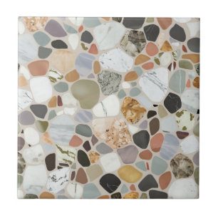 Moderne schöne natürliche Terrazzo-Muster aus Stei Fliese