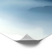 Moderne, schöne Niedliche Wasserfarbensammlung Poster (Ecke)