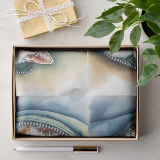 Moderne, schöne Niedliche Wasserfarbensammlung Seidenpapier (Geschenk)