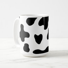 Moderne schöne schwarze und weiße Kuh Kaffeetasse