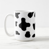 Moderne schöne schwarze und weiße Kuh Kaffeetasse (Links)
