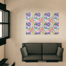 Moderne schöne Wasserfarbenflora