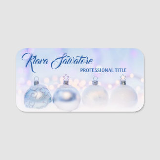 Moderne, schöne Weihnachtsdekoration Namensschild