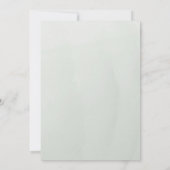 Moderne Schöne Wiege Wreath White Floral Wedding I Einladung (Rückseite)