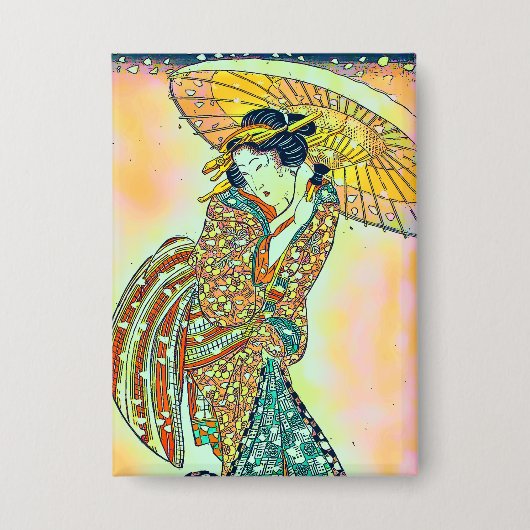 Moderne Schönheit in einem Schneesturm, Chroma-Ver Button (Vorderseite)