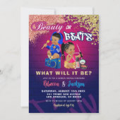 Moderne Schönheit oder Beats Gender-Aufdeckung Einladung (Vorderseite)