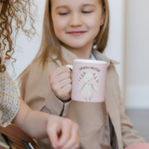 Moderne Schönheit Pastell Pink Bunny mit Namen