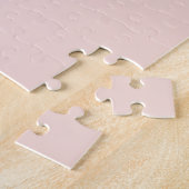 Moderne Schönheit Pastell Pink Bunny mit Namen Puzzle (Seite)