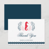 Moderne Schönheits-Hochzeit Dankeskarte (Vorne/Hinten)
