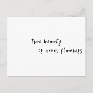 Moderne Schönheits-Inspirationszitat-Design Postkarte