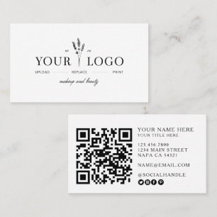 Moderne Schönheits-Make-up-Artist- QR-Code mit eig Visitenkarte