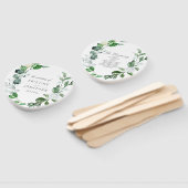 Moderne Schönheitskraut Weiße Blumenhochzeit Fächer (Non-assembled)