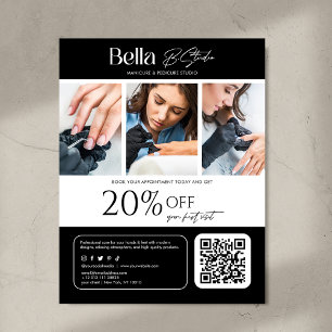 Moderne Schönheitssalon-Nageltechnik Flyer