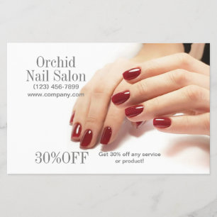 Moderne Schönheitssalon SPA Nagelstudio Preisliste Flyer