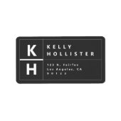 Moderne schöpferische Rücksendeadresse | Beinahe s Adressaufkleber (Vorne)