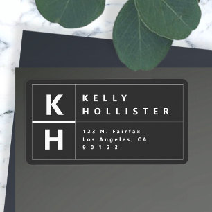 Moderne schöpferische Rücksendeadresse   Beinahe s Adressaufkleber