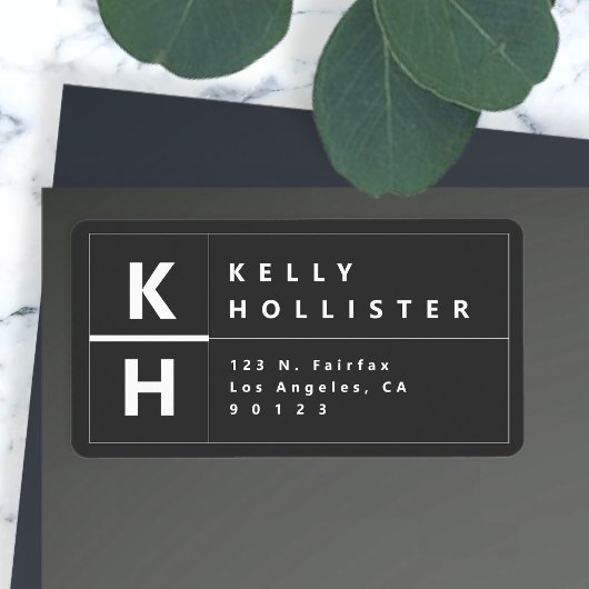 Moderne schöpferische Rücksendeadresse | Beinahe s Adressaufkleber