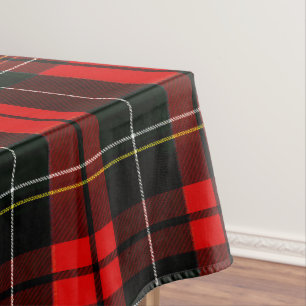Moderne schottische Wallace-Rot-Tartan-Karo-Muster Tischdecke