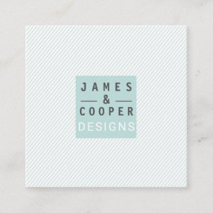 Moderne schräg gelegene elegante Entwürfe des Quadratische Visitenkarte