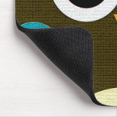 Moderne Schrei-Eule Mousepad (Ecke)