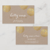 MODERNE SCHREIBBARE SPOT niedliche goldfette Skett Visitenkarte (Vorne/Hinten)