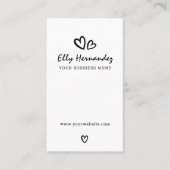 Moderne Schreibmaschine hört schwarz vertikal Visitenkarte (Vorderseite)