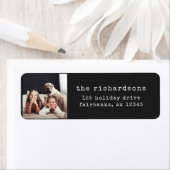 Moderne Schreibmaschine | Schwarz mit Foto (Insitu)