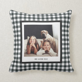 Moderne Schreibmaschine | Zwei Fotos auf Black Gin Kissen